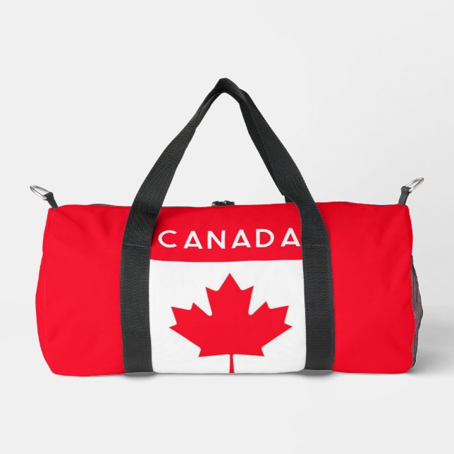 Bolso De Deporte Pequeño CANADA. Bandera canadiense. Patriótico. (Anverso)