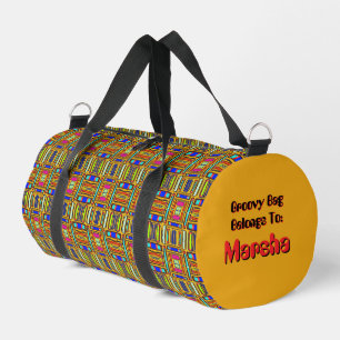 Bolso De Deporte Pequeño Caos Aleatorio Multicolor Groovy
