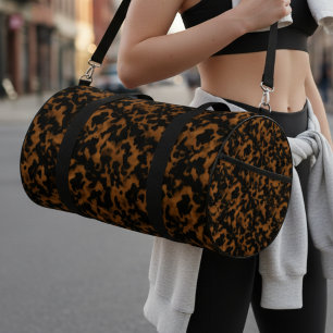 Bolso De Deporte Pequeño Caparazón de Tortuga Marrón Moderno Elegante