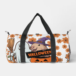 Bolso De Deporte Pequeño Capybara Halloween Duffle Bag