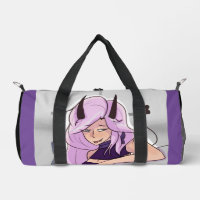 Carácter Chica de anime lindo Duffel Bag