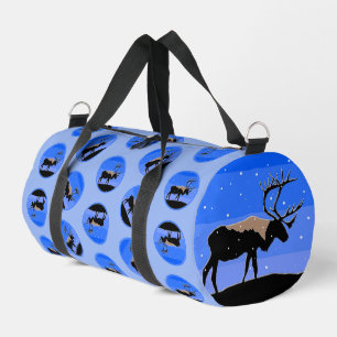 Bolso De Deporte Pequeño Caribou in Winter - Arte original de la vida salva