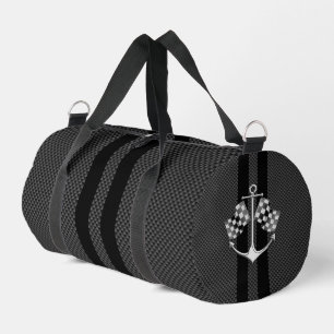 Bolso De Deporte Pequeño Carreras náutica en el estilo de fibra de carbono