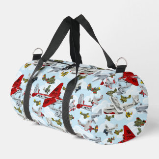 Bolso De Deporte Pequeño Cartoon retro airplanes