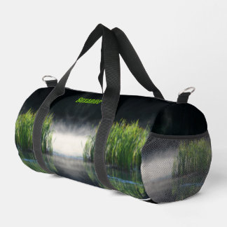 Bolso De Deporte Pequeño Cattails In Mist Personalized