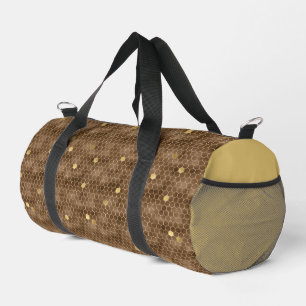 Bolso De Deporte Pequeño Cebolla marrón y dorada