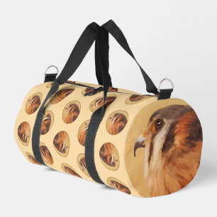 Bolso De Deporte Pequeño Cernícalo americano Pintando Arte De Aves Salvajes