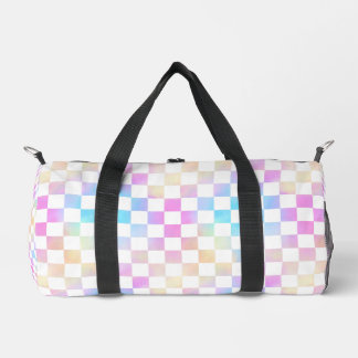 Bolso De Deporte Pequeño Chicas Lindas Pastel Arcoíris Cuadros
