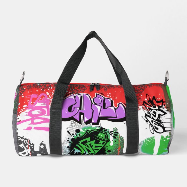 Bolso De Deporte Pequeño Chill Modern graffiti Ropa de pintura en aerosol (Reverso)