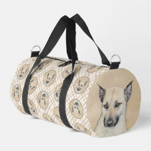 Bolso De Deporte Pequeño Chinook Puppy Apuntó Orejas Pintando Arte De Perro