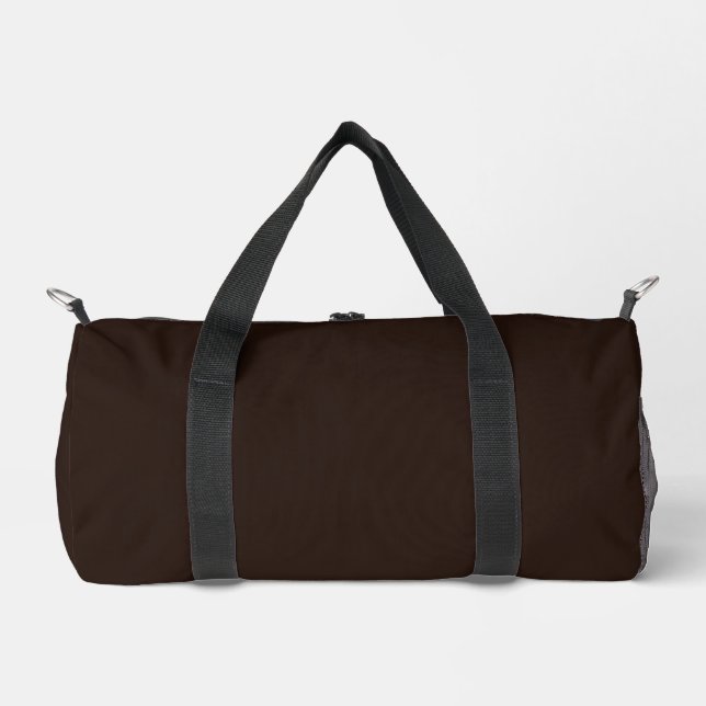 Bolso De Deporte Pequeño Chocolate oscuro, sólido marrón oscuro (Anverso)
