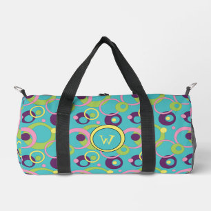 Bolso De Deporte Pequeño Círculos Azules Divertidos