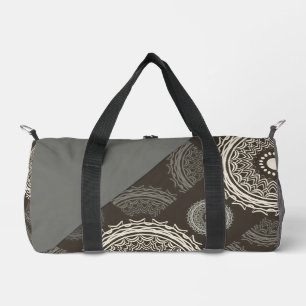 Bolso De Deporte Pequeño Círculos grises plateados abstractos