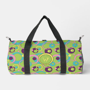 Bolso De Deporte Pequeño Círculos Verdes Funky