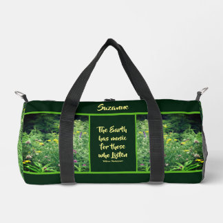 Bolso De Deporte Pequeño Cita Inspiradora De Música De Naturaleza