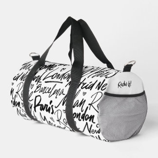 Bolso De Deporte Pequeño Ciudades famosas del mundo personalizadas