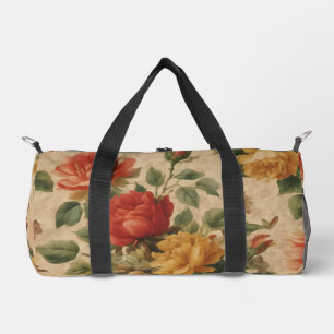 Bolso De Deporte Pequeño Colección de cosechas de vintage de acuarela flora