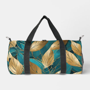Bolso De Deporte Pequeño Colección de las hojas del Boho moderno de oro tur