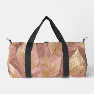 Bolso De Deporte Pequeño Colección de las hojas modernas del boho de oro ro