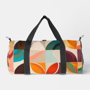 Bolso De Deporte Pequeño Colección de plazas abstractas de moda Retro