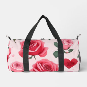 Bolso De Deporte Pequeño Colección de vintage moderna de amor Rosa