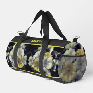 Bolso De Deporte Pequeño Color parcial de la flor de la rosa amarilla perso