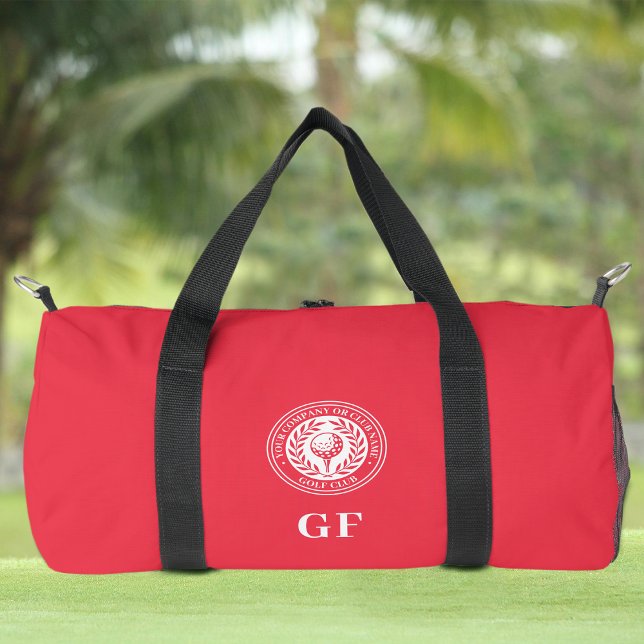 Bolso De Deporte Pequeño Color rojo del nombre personalizado del monograma  (Subido por el creador)