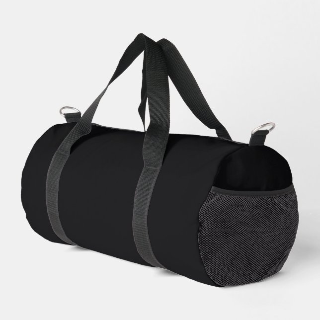 Bolso De Deporte Pequeño Color sólido negro (Esquina derecha)