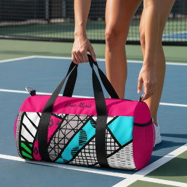 Bolso De Deporte Pequeño Color Splash Fanburst/Dink Well Personalized Small
