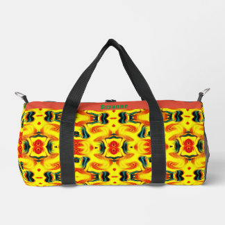 Bolso De Deporte Pequeño Colorido Naranja Amarillo Gitano Verde Resumen