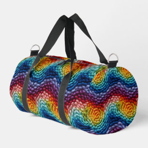 Bolso De Deporte Pequeño Colorido patrón de puntas de arco iris de moda