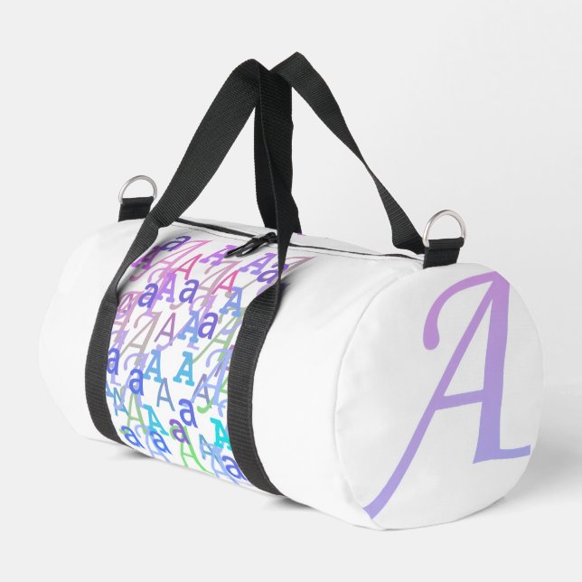Bolso De Deporte Pequeño Confeti de Letras "A" (Esquina izquierda)
