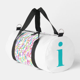 Bolso De Deporte Pequeño Confeti de Letras "I"