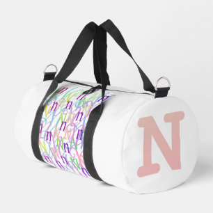 Bolso De Deporte Pequeño Confeti de Letras "N"