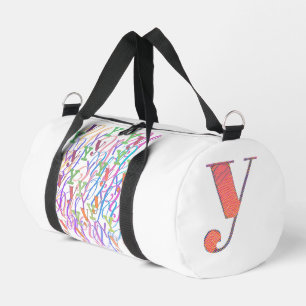 Bolso De Deporte Pequeño Confeti de Letras "Y"