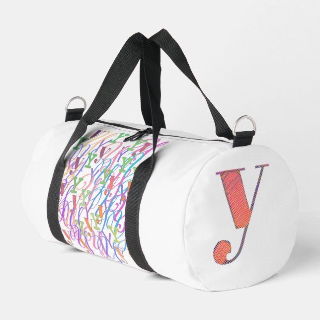 Bolso De Deporte Pequeño Confeti de Letras "Y" (Esquina izquierda)