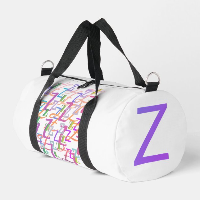 Bolso De Deporte Pequeño Confeti de Letras "Z" (Esquina izquierda)