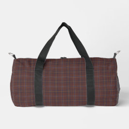 Bolso De Deporte Pequeño Congo Brown and Spicy Mix Plaid