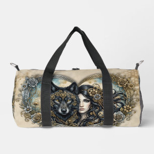 Bolso De Deporte Pequeño Corazones de relojería: El vínculo eterno del lobo