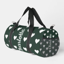 Corazones Personalizados Verde Oscuro Salvia Nombr