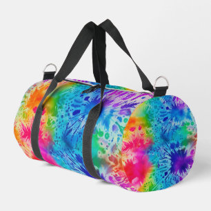 Bolso De Deporte Pequeño Corbata Tie Dye arcoíris personalizada con monogra