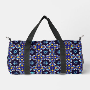 Bolso De Deporte Pequeño Cruz de oro azul geométrica