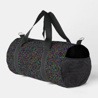 Bolso De Deporte Pequeño cuadrado colorido patrón vibratorio geométrico úni