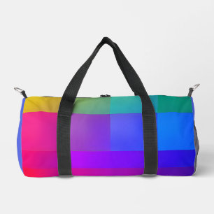 Bolso De Deporte Pequeño Cuadrícula de Color Vibrante