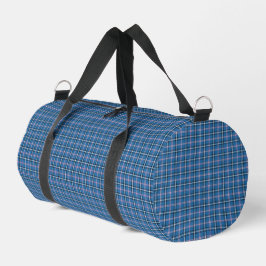 Bolso De Deporte Pequeño Cuadro clásico azul negro Patrón
