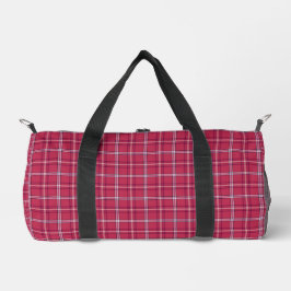 Bolso De Deporte Pequeño Cuadro de ladrillo rojo y melocotón suave