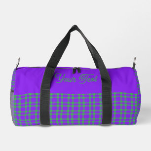 Bolso De Deporte Pequeño Cuadro Personalizado Pequeño Verde Púrpura