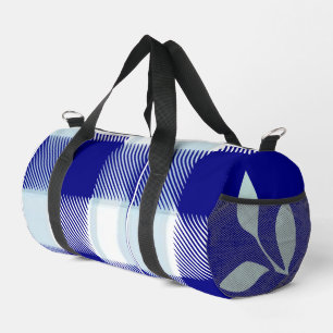 Bolso De Deporte Pequeño Cuadros azules