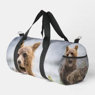 Bolso De Deporte Pequeño Cubos Grizzly Buscando Su Mamá