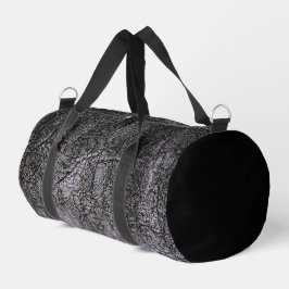 Bolso De Deporte Pequeño Cuero falso gris oscuro texturado
